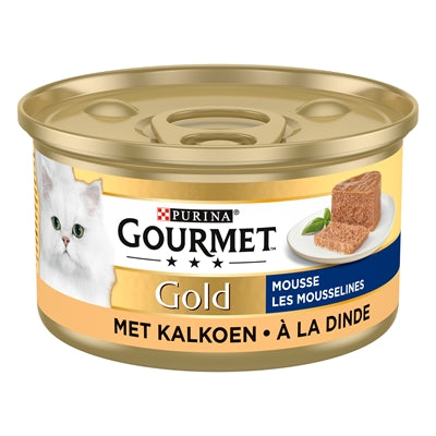 Gourmet Gold Fijne Mousse Kalkoen 24X85 Gr