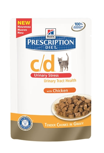 Hill's Prescription Diet Hill's Feline C/D Urinary Stress Kip 12X85 Gr