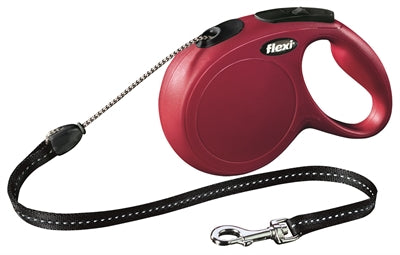 Flexi Rollijn Classic Cord Rood S 5 Mtr