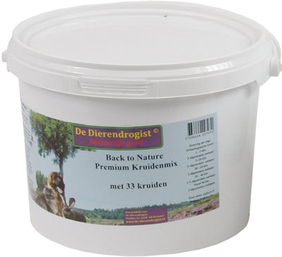 Dierendrogist Back To Nature Premium Kruidenmix Met 33 Kruiden 450 Gr