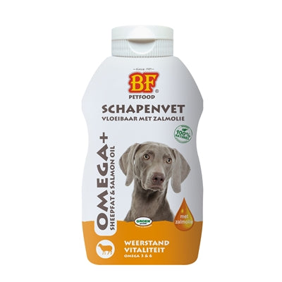 Bf Petfood Vloeibaar Schapenvet Met Zalmolie 500 Ml