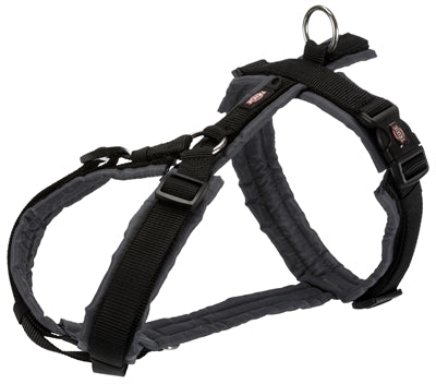 Trixie Hondentuig Premium Trekking Zwart / Grijs 70-85X2,5 Cm