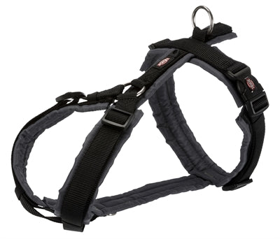 Trixie Hondentuig Premium Trekking Zwart / Grijs 70-85X2,5 Cm