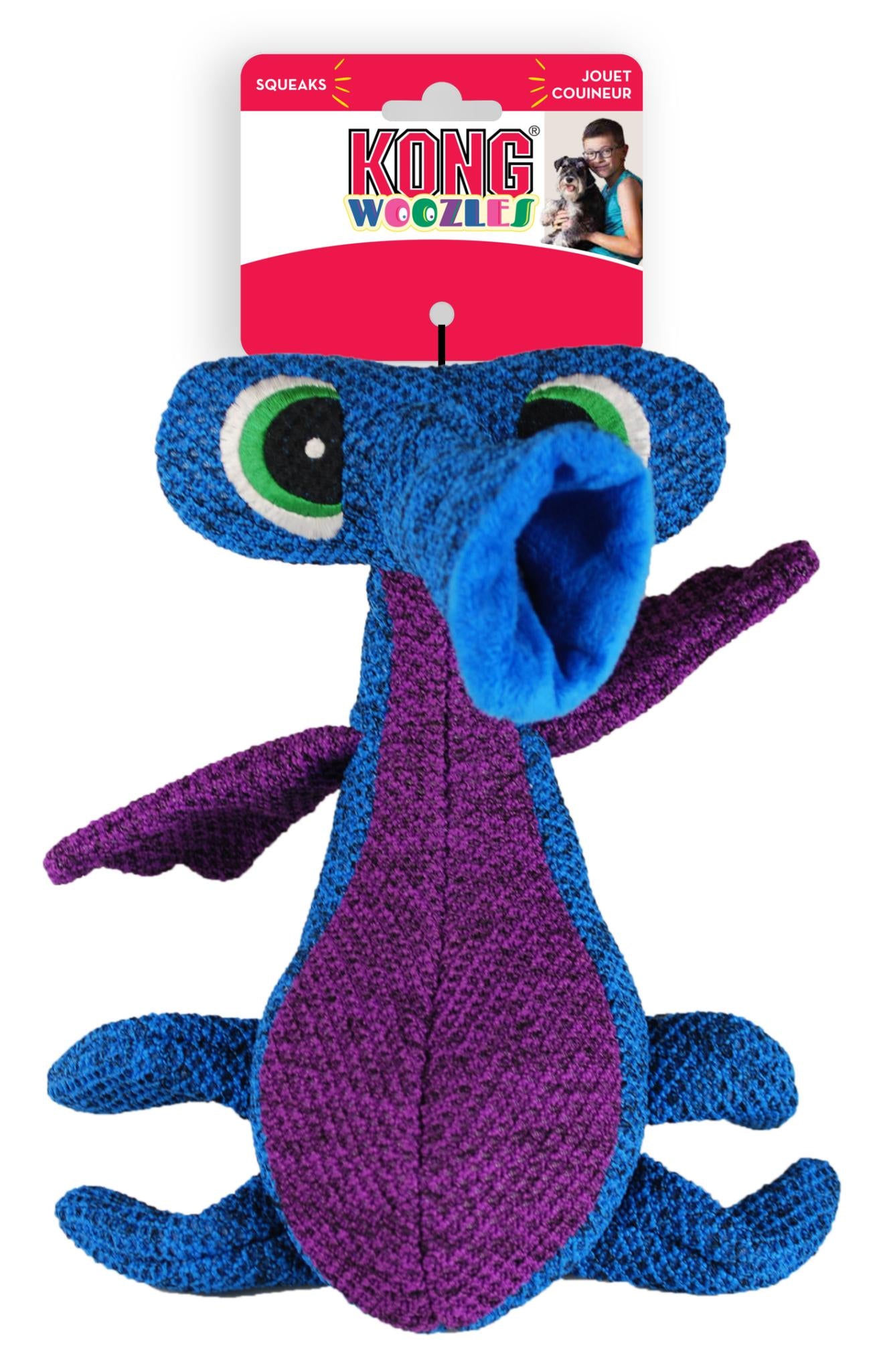 Kong Woozles Alien Blauw 28X19X13,5 Cm