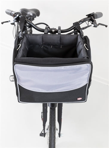 Trixie Fietsmand Voor Aan Stuur Nylon Zwart / Grijs 41X26X26 Cm
