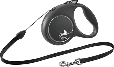 Flexi Rollijn Black Design Cord Zwart S 5 Mtr Tot 12 Kg
