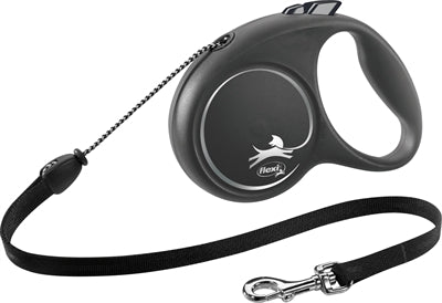 Flexi Rollijn Black Design Cord Zwart S 5 Mtr Tot 12 Kg