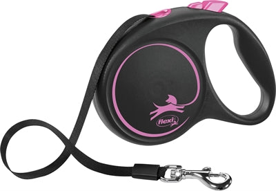Flexi Rollijn Black Design Tape Roze S 5 Mtr Tot 15 Kg