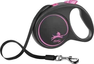 Flexi Rollijn Black Design Tape Roze S 5 Mtr Tot 15 Kg