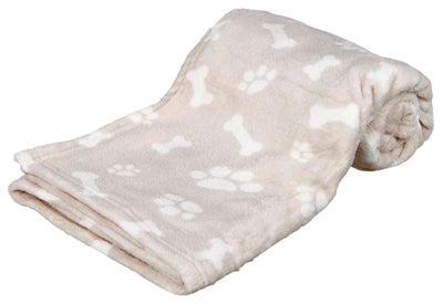 Trixie Hondendeken Kenny Fleece Bot / Pootjes Beige 75X50 Cm