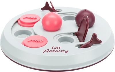 Trixie Cat Activity Flip Board Bes / Roze / Lichtgrijs 23X23 Cm
