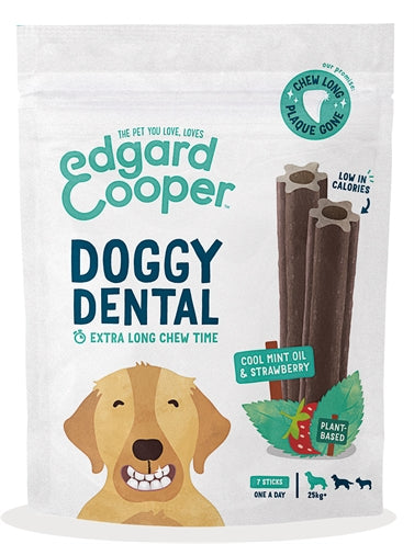 Edgard & Cooper Dental Sticks Aardbei / Mint S 7 St 105 Gr