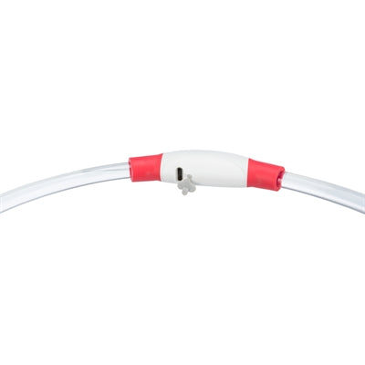 Trixie Lichtgevende Halsband Usb Flash Light Oplaadbaar Tpu Rood 40X0,8 Cm