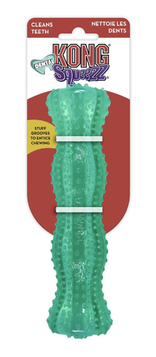 Kong Squeezz Dental Stick Mintgroen 5X5X20,5 Cm