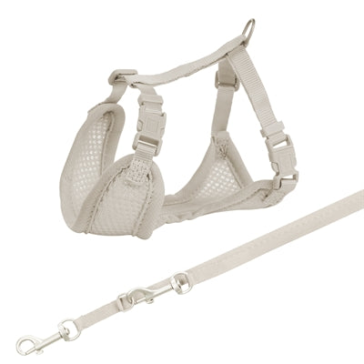 Trixie Junior Puppytuig Soft Met Riem Lichtgrijs 26-34X1 Cm / 2 Mtr
