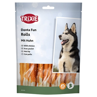 Trixie Denta Fun Chicken Chewing Rolls 12 Cm 200 St