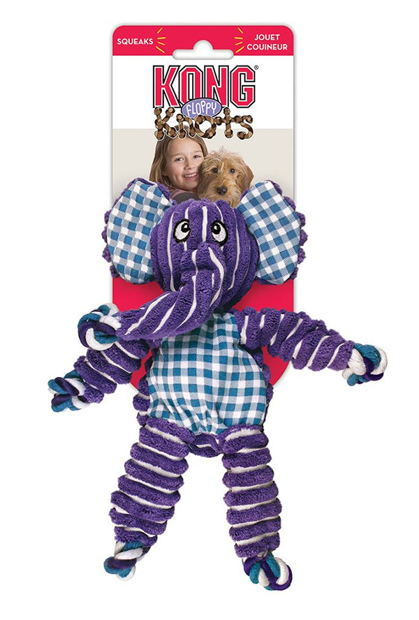 Kong Floppy Knots Olifant 36X19X8,5 Cm