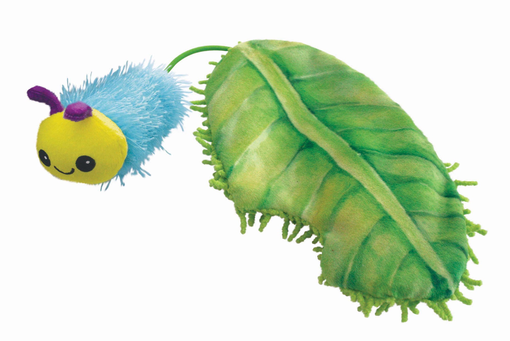 Kong Flingaroo Rups Met Blad Met Catnip 25,5X8,5X3 Cm