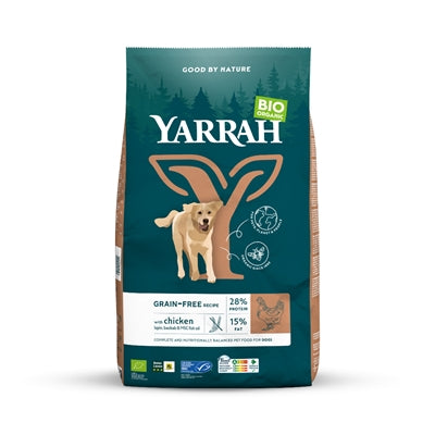 Yarrah Dog Biologische Brokken Graanvrij Kip/Vis 10 Kg