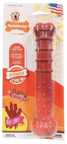 Nylabone Textured Dura Chew Beef Jerkey Voor Harde Bijters Vanaf 23 Kg