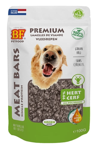Bf Petfood Meat Bars Hert 100 Gr