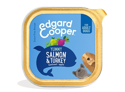 Edgard & Cooper Kuipje Zalm / Kalkoen Graanvrij 11X150 Gr