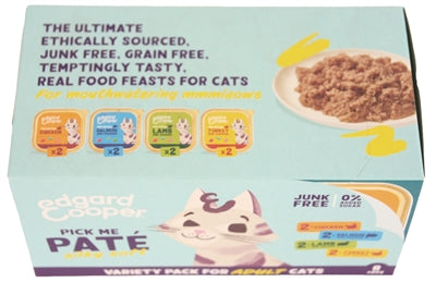 Edgard & Cooper Kat Adult Pate Multipack 8X85 Gr