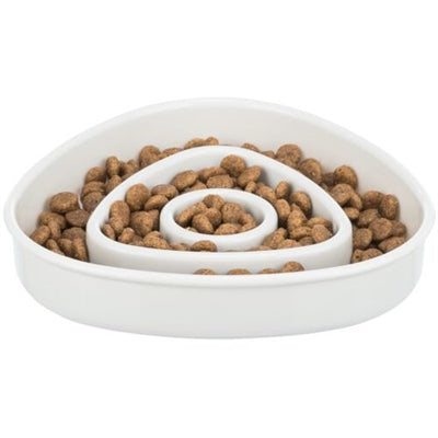 Trixie Voerbak Slowfeeding Kunststof / Tpr Grijs 15X15 Cm 350 Ml