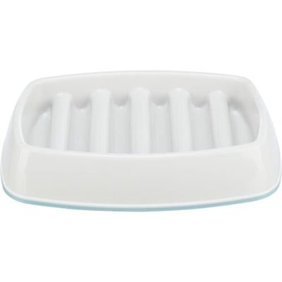 Trixie Voerbak Slowfeeding Kunststof / Tpr Grijs 15X15 Cm 350 Ml