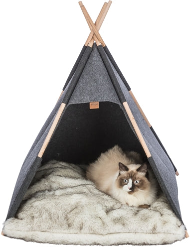 Trixie Schuilplaats Tipi Vilt Antraciet 70X70X70 Cm