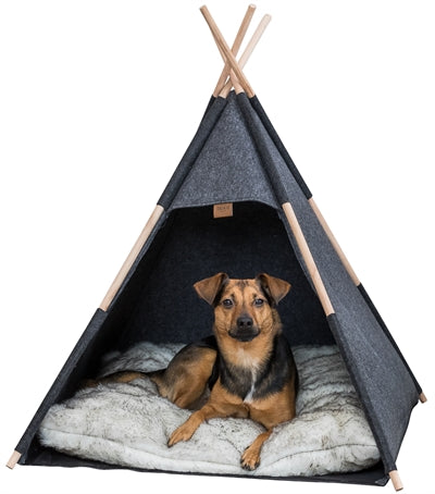 Trixie Schuilplaats Tipi Vilt Antraciet 70X70X70 Cm