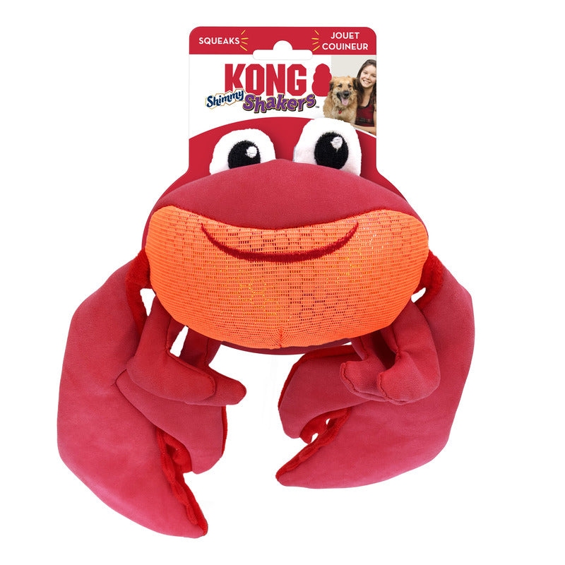Kong Shimmy Shakers Krab Rood 15X43X7,50 Cm