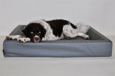 Bia Bed Kunstleer Hoes Hondenmand Grijs Bia-7 120X100X15 Cm
