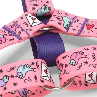 Morso Hondentuig H-Tuig Gerecycled Sweet Tweet Roze 40-55X1,5 Cm