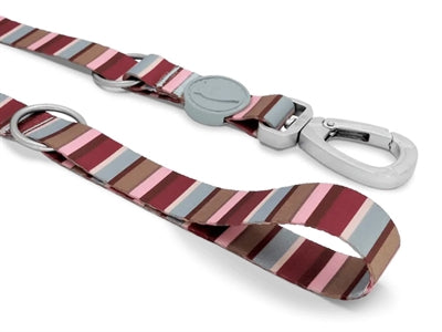 Morso Hondenriem Verstelbaar Gerecycled Skyline Rood / Roze 75-230X1,5 Cm 1-4 Kg