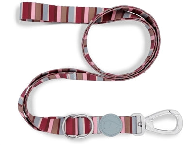Morso Hondenriem Verstelbaar Gerecycled Skyline Rood / Roze 75-230X1,5 Cm 1-4 Kg