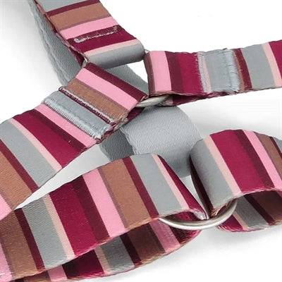 Morso Hondentuig H-Tuig Gerecycled Skyline Rood / Roze 40-55X1,5 Cm