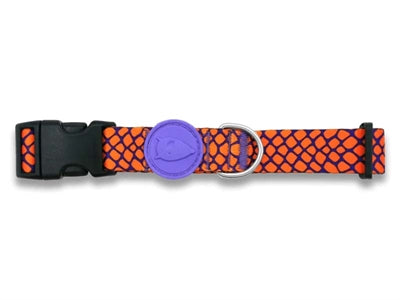 Morso Halsband Hond Gerecycled Urban Lizard Rood 30-42X1,5 Cm