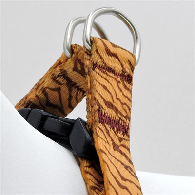 Morso Mini Hondentuig Verstelbaar Gerecycled Jungle Drum Oranje 24-32X1,5 Cm