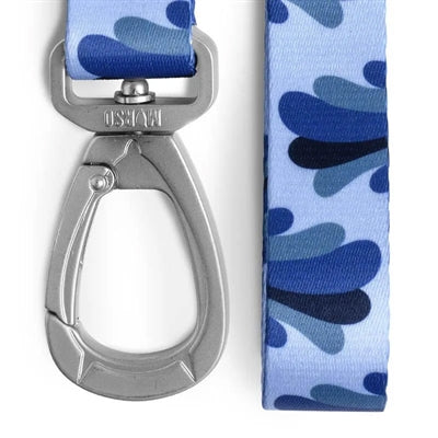 Morso Hondenriem Gerecycled Splash Blauw 120X1,5 Cm Tot 6 Kg