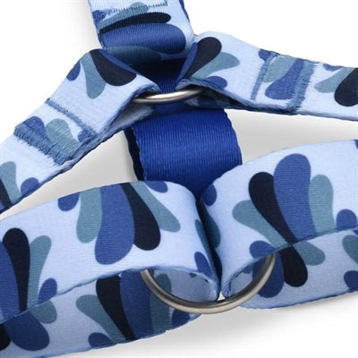Morso Hondentuig H-Tuig Gerecycled Splash Blauw 40-55X1,5 Cm
