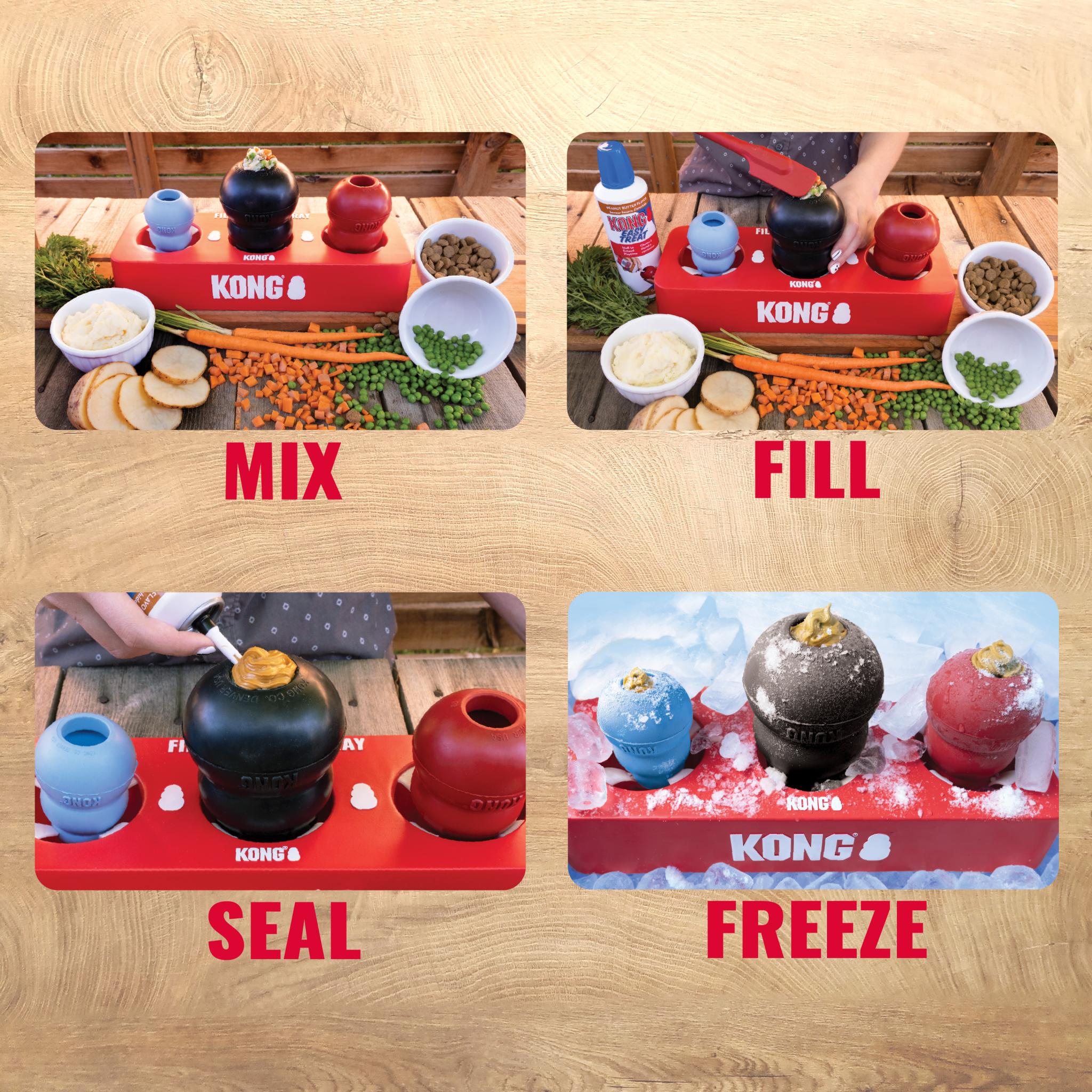 Kong Fill / Freeze Tray Silicone 35X13,5X7 Cm