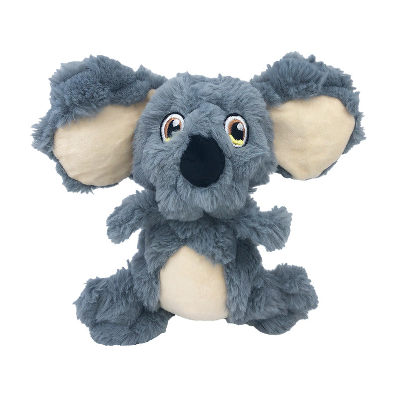 Kong Scrumplez Koala Pluche Met Piep Grijs 22X23X10 Cm