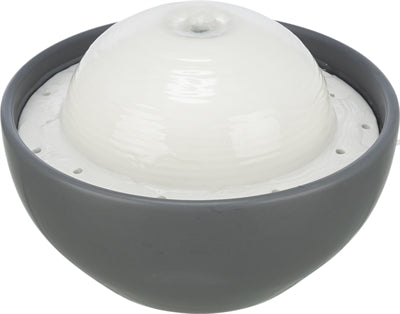 Trixie Vital Dome Drinkfontein Keramiek Grijs / Wit 1,5 Ltr 20X10X20 Cm