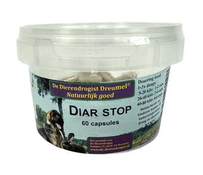 Dierendrogist Diar Stop Capsules 60 St