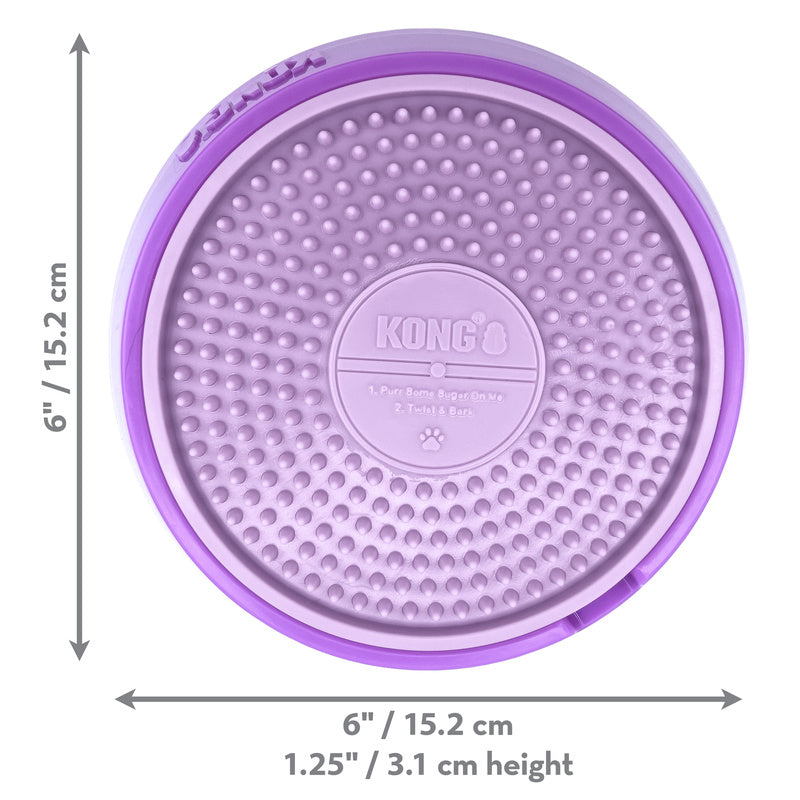 Kong Licks Spinz Paars 15X15X4 Cm