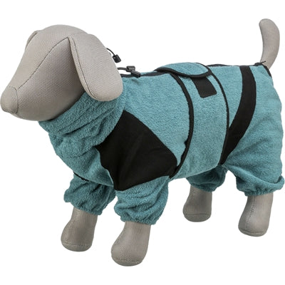 Trixie Badjas / Huisoverall Badstof Petrol 38 Cm