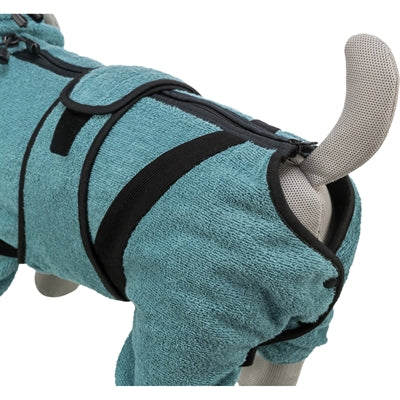 Trixie Badjas / Huisoverall Badstof Petrol 38 Cm