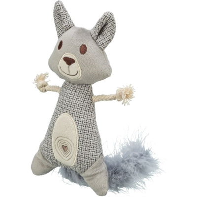 Trixie Wasbeer Xxl Pluche / Stof Met Veer Met Catnip 30 Cm