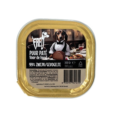 Freds Kuipje Hond Puur Wild Zwijn / Gevogelte 9X300 Gr